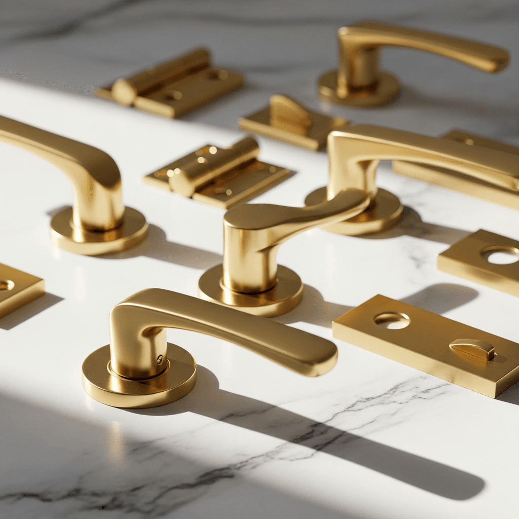 Premium brass door hardware collection